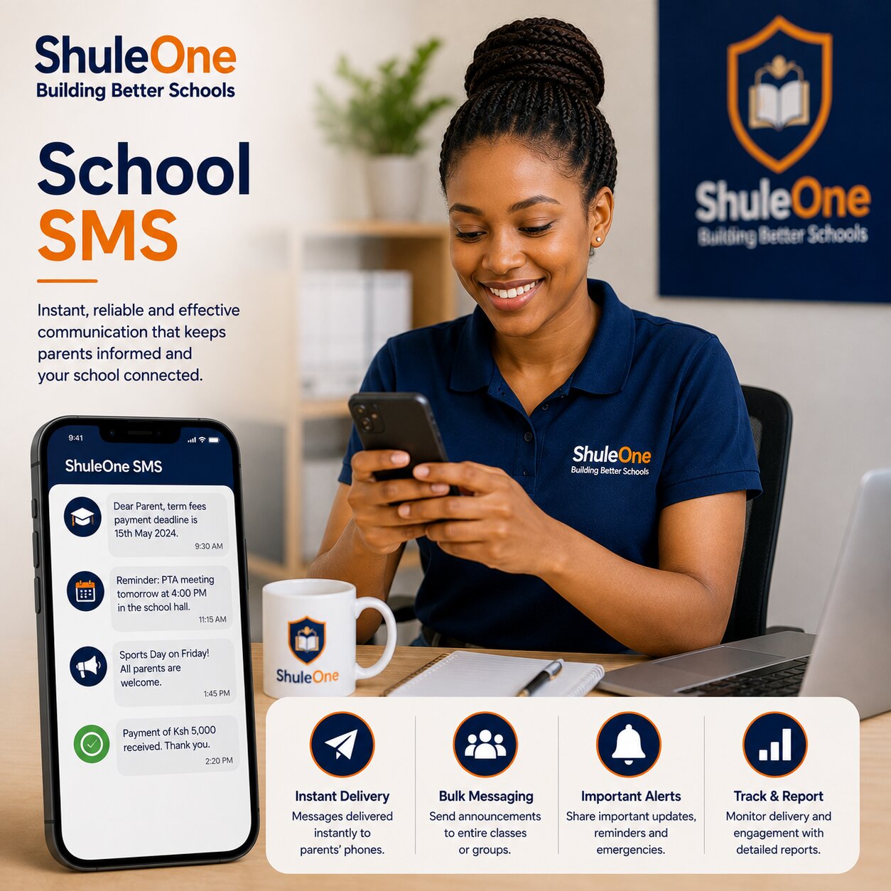 ShuleOne Branded SMS