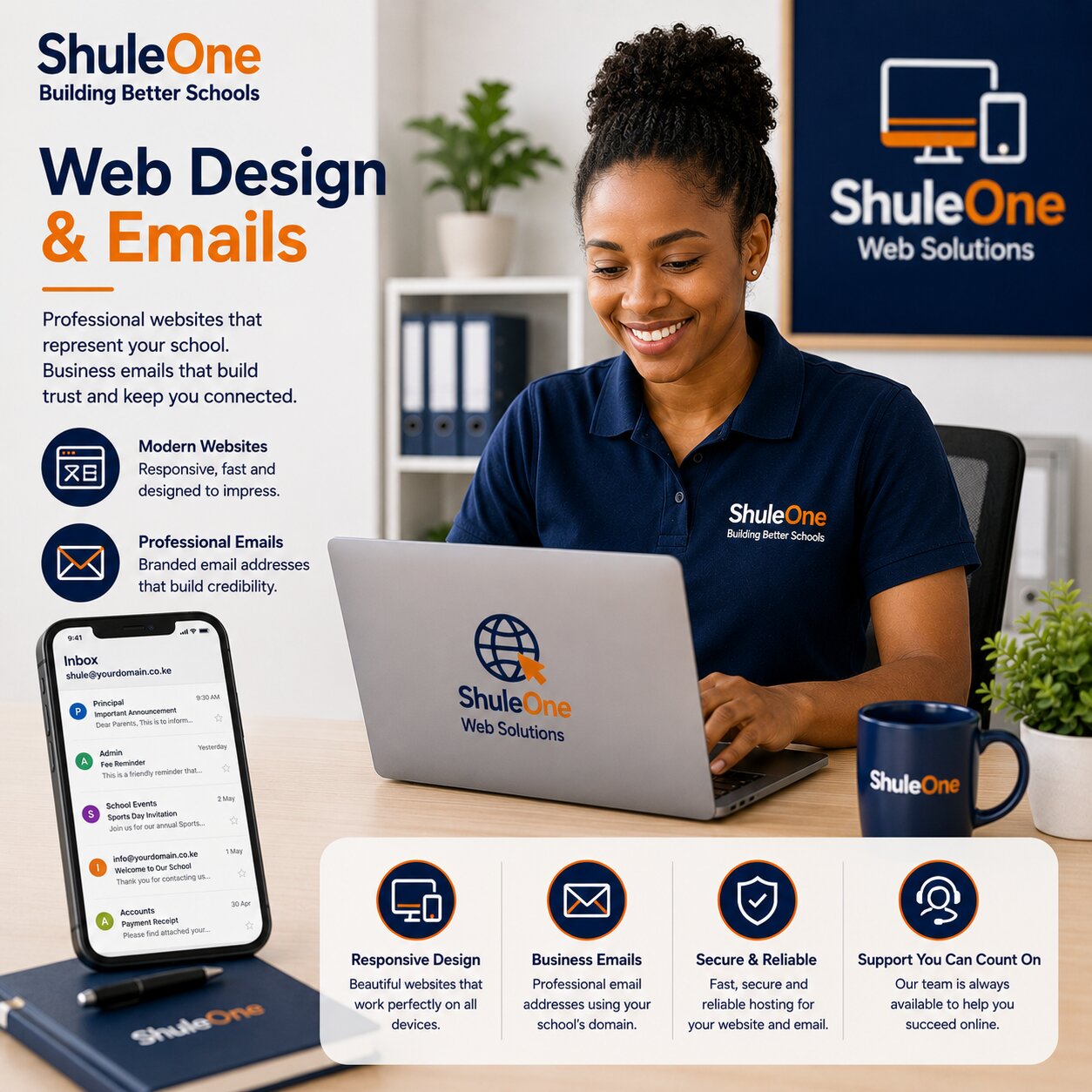 Shuleone Website & Emails